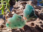 Polished On One Side Mtorolite Chrysoprase Slices x 35 From Mutorashanga, Zimbabwe - Toprock Gemstones and Minerals 