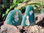 Polished On One Side Mtorolite Chrysoprase Slices x 35 From Mutorashanga, Zimbabwe - Toprock Gemstones and Minerals 
