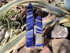Polished Sodalite Display Tower x 2 From Kunene River, Namibia - Toprock Gemstones and Minerals 