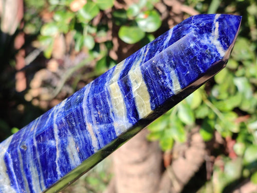 Polished Sodalite Display Tower x 2 From Kunene River, Namibia - Toprock Gemstones and Minerals 