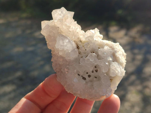 Natural Drusy Snow Finger Crystal Clusters x 6 From Albert's Mountain, Lesotho - Toprock Gemstones and Minerals 