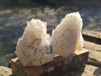 Natural Drusy Snow Finger Crystal Clusters x 6 From Albert's Mountain, Lesotho - Toprock Gemstones and Minerals 