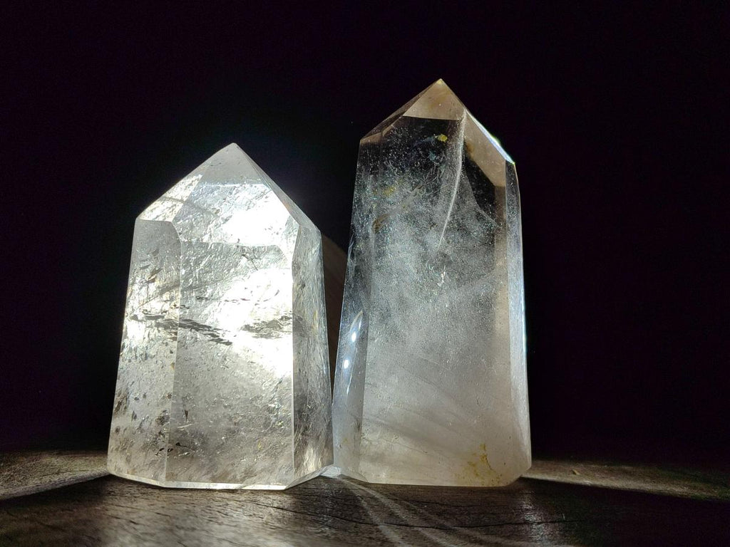 Polished Smokey Quartz Display Crystals x 3 From Madagascar - Toprock Gemstones and Minerals 