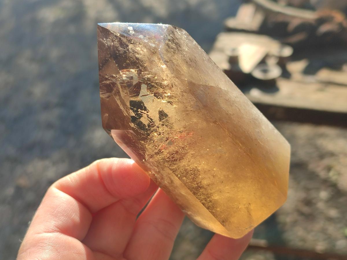 Polished Smokey Quartz Display Crystals x 3 From Madagascar - Toprock Gemstones and Minerals 