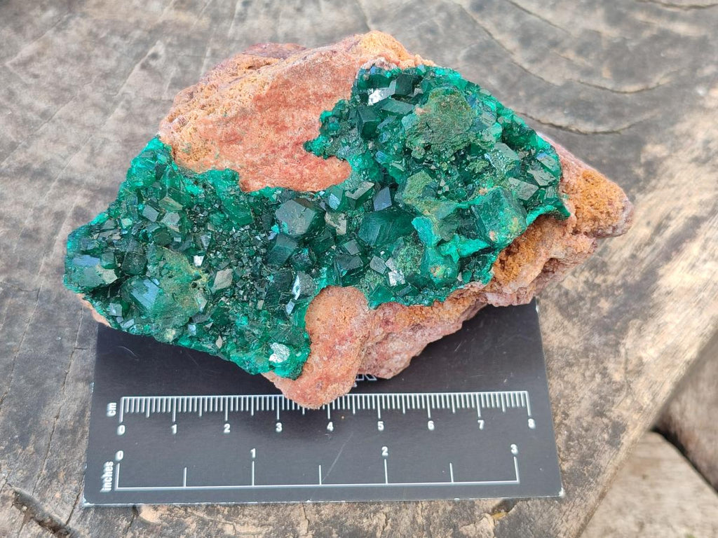 Natural Dioptase Specimens with Malachite x 3 From Mashamba West Mine, Congo - Toprock Gemstones and Minerals 