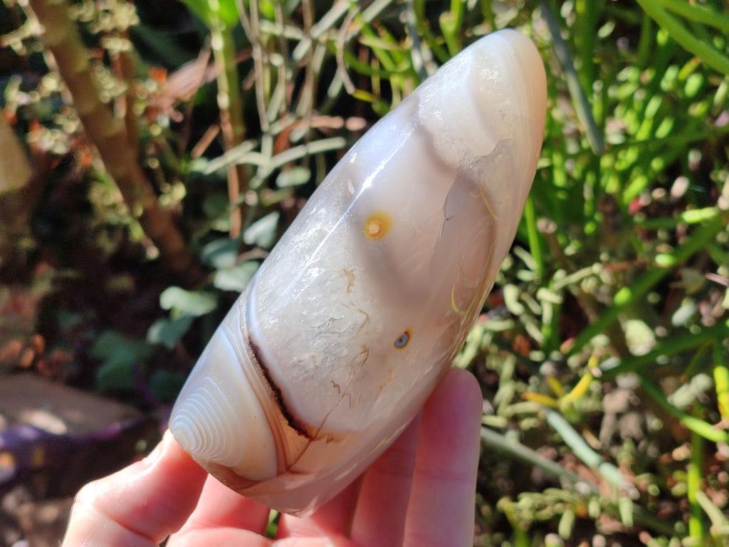 Polished Exquisite Banded Agate Display Crystals x 2 From Madagascar - Toprock Gemstones and Minerals 