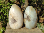 Polished Exquisite Banded Agate Display Crystals x 2 From Madagascar - Toprock Gemstones and Minerals 