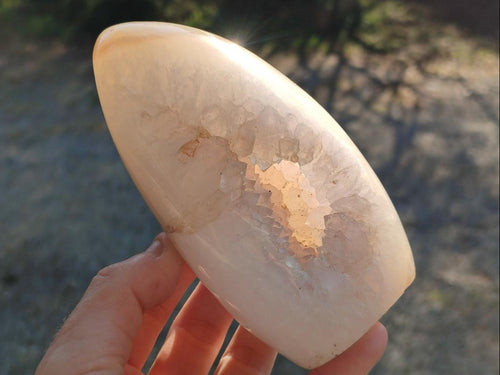 Polished Exquisite Banded Agate Display Crystals x 2 From Madagascar - Toprock Gemstones and Minerals 