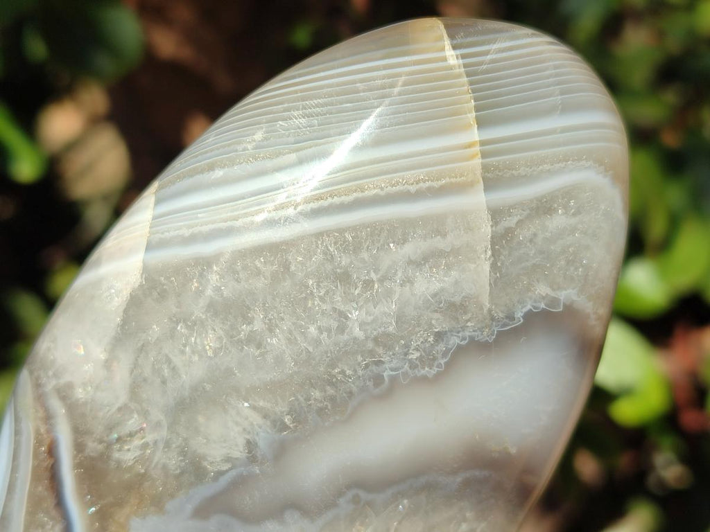 Polished Exquisite Banded Agate Display Crystals x 2 From Madagascar - Toprock Gemstones and Minerals 