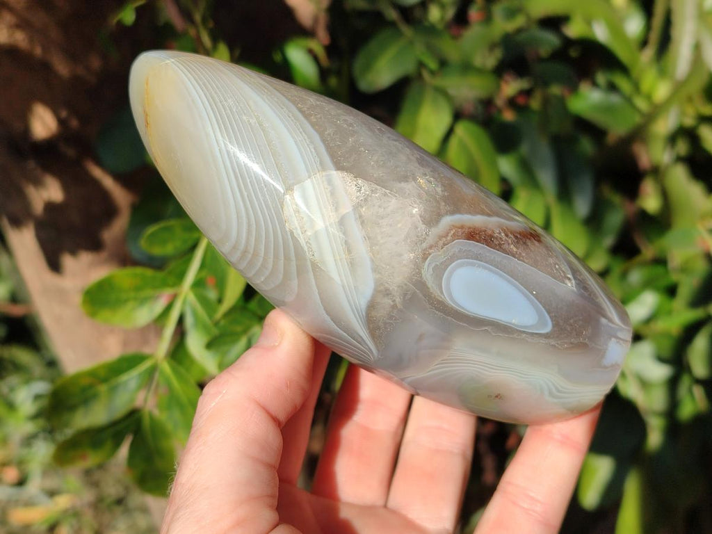Polished Exquisite Banded Agate Display Crystals x 2 From Madagascar - Toprock Gemstones and Minerals 