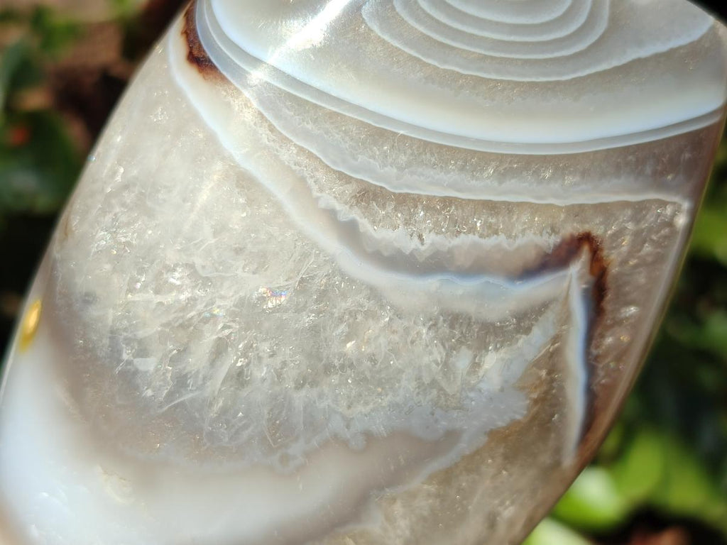Polished Exquisite Banded Agate Display Crystals x 2 From Madagascar - Toprock Gemstones and Minerals 