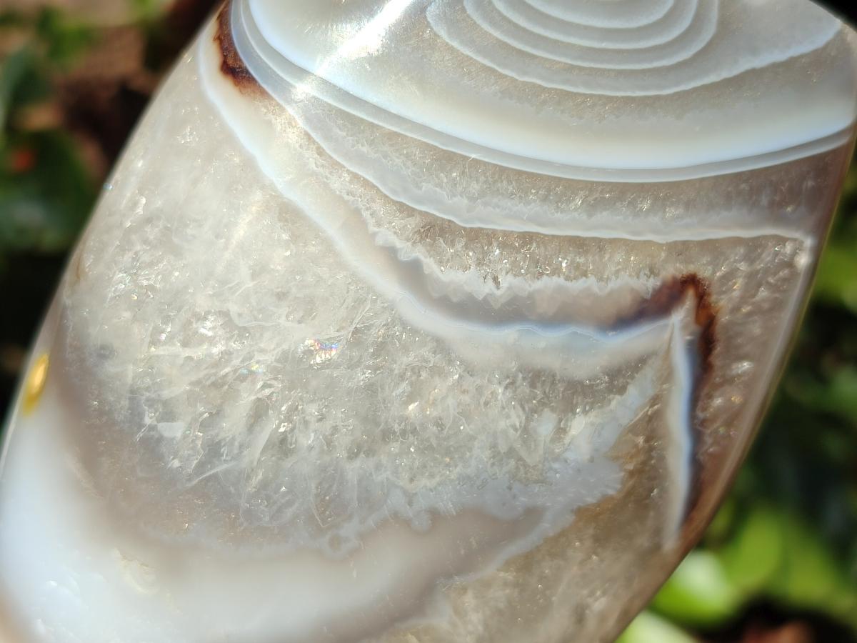 Polished Exquisite Banded Agate Display Crystals x 2 From Madagascar - Toprock Gemstones and Minerals 