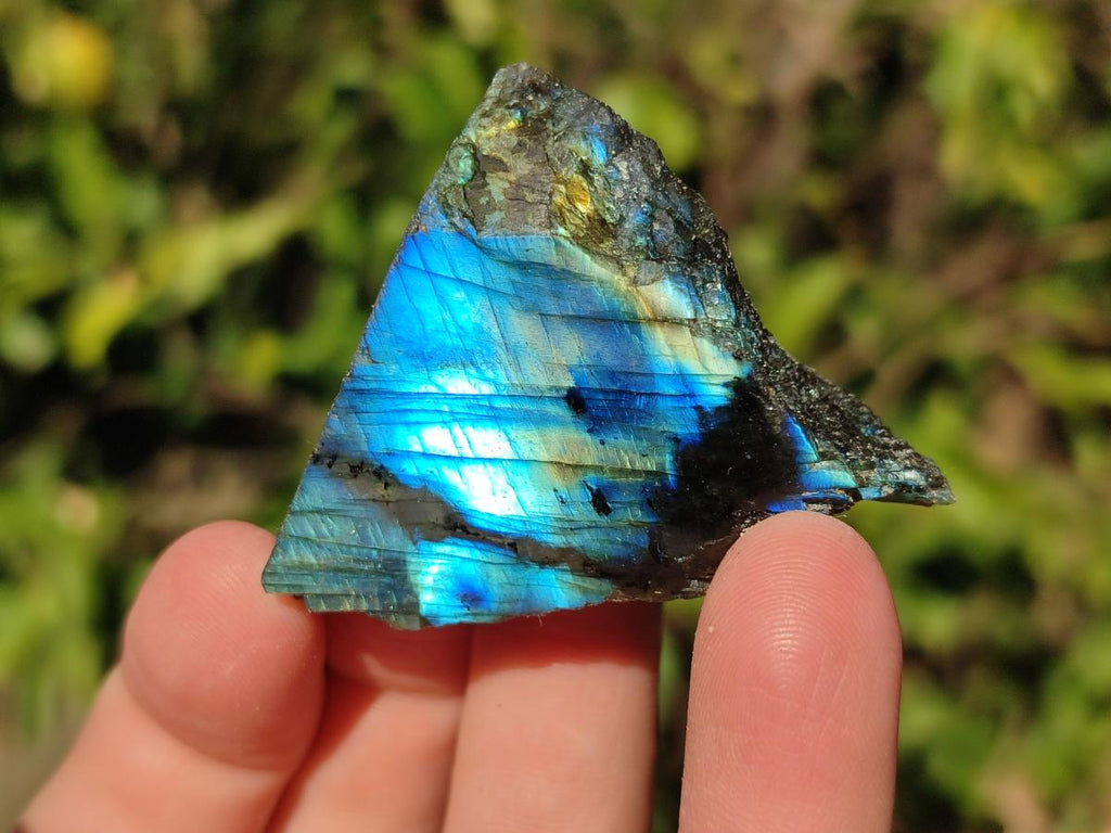 Polished Mini One Side Labradorite Display Pieces x 70 From Madagascar - Toprock Gemstones and Minerals 