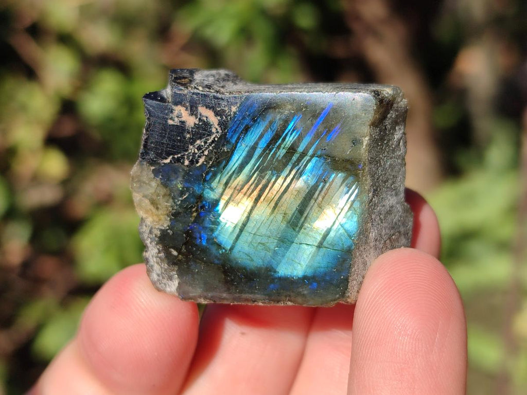 Polished Mini One Side Labradorite Display Pieces x 70 From Madagascar - Toprock Gemstones and Minerals 