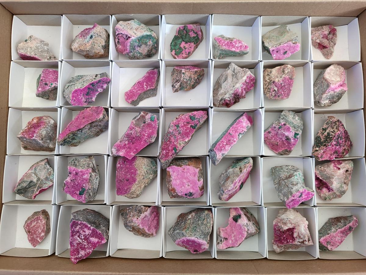 Natural Salrose Cobaltoan Dolomite Specimens x 35 From Kakanda, Congo - Toprock Gemstones and Minerals 