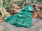 Natural Cabinet Size Botryoidal Malachite and Chrysocolla Plate Specimen x 1 From Congo - Toprock Gemstones and Minerals 