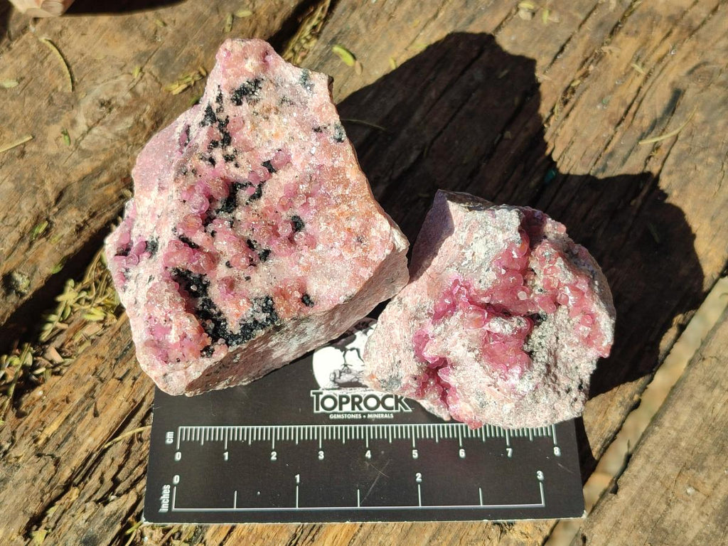 Natural Spherocobaltite Specimens x 12 From Musonoi Mine, Congo - Toprock Gemstones and Minerals 
