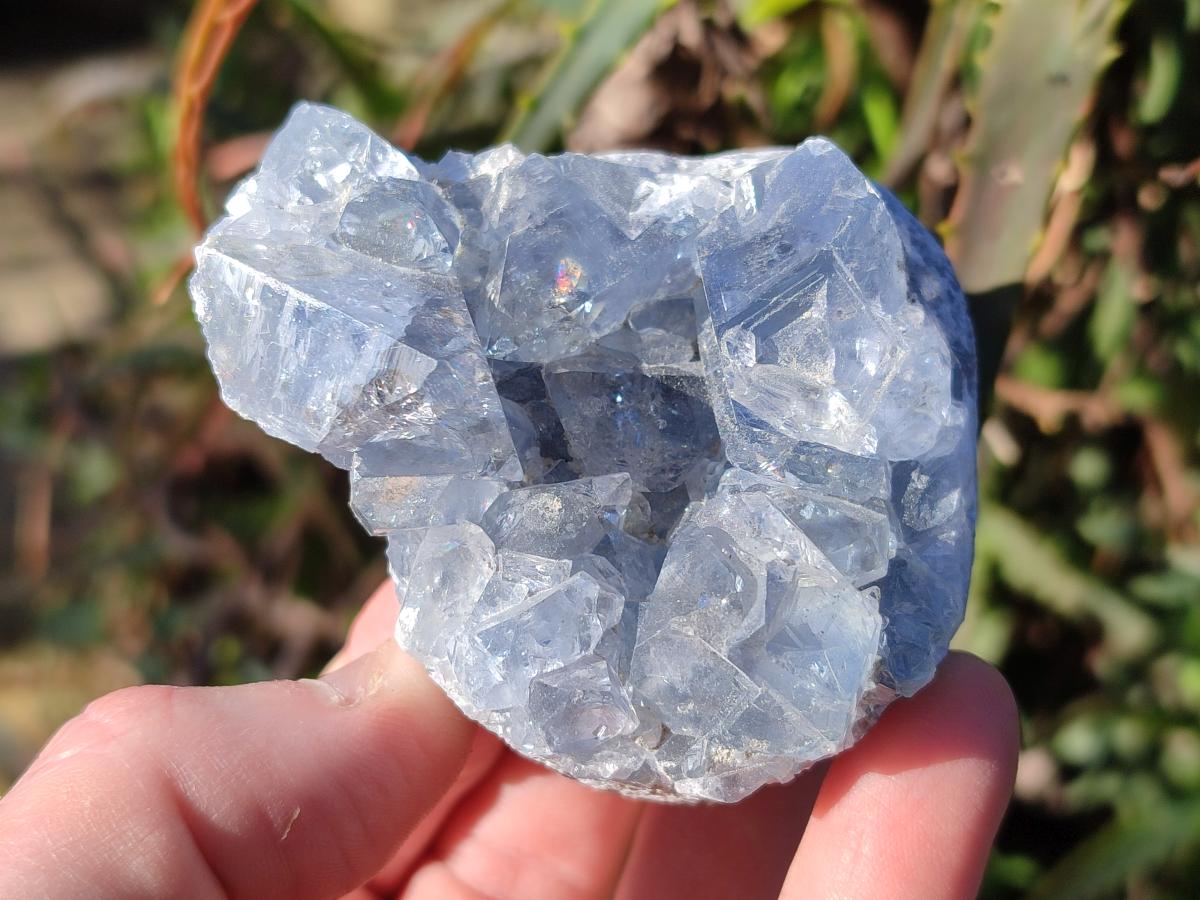 Natural Blue Celestite Specimens x 16 From Sakoany, Madagascar - Toprock Gemstones and Minerals 