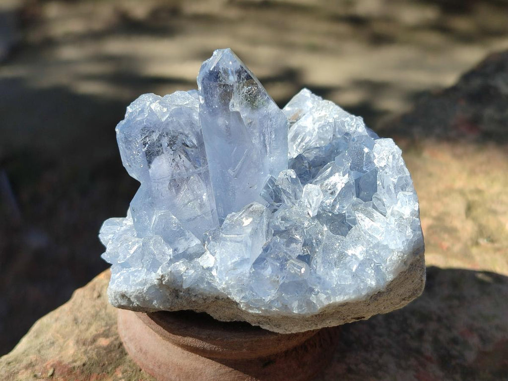 Natural Blue Celestite Specimens x 16 From Sakoany, Madagascar - Toprock Gemstones and Minerals 