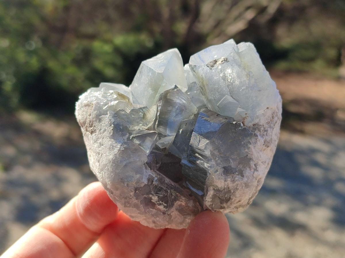 Natural Blue Celestite Specimens x 16 From Sakoany, Madagascar - Toprock Gemstones and Minerals 