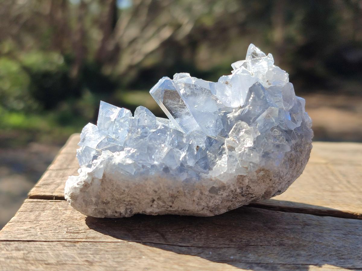 Natural Blue Celestite Specimens x 16 From Sakoany, Madagascar - Toprock Gemstones and Minerals 