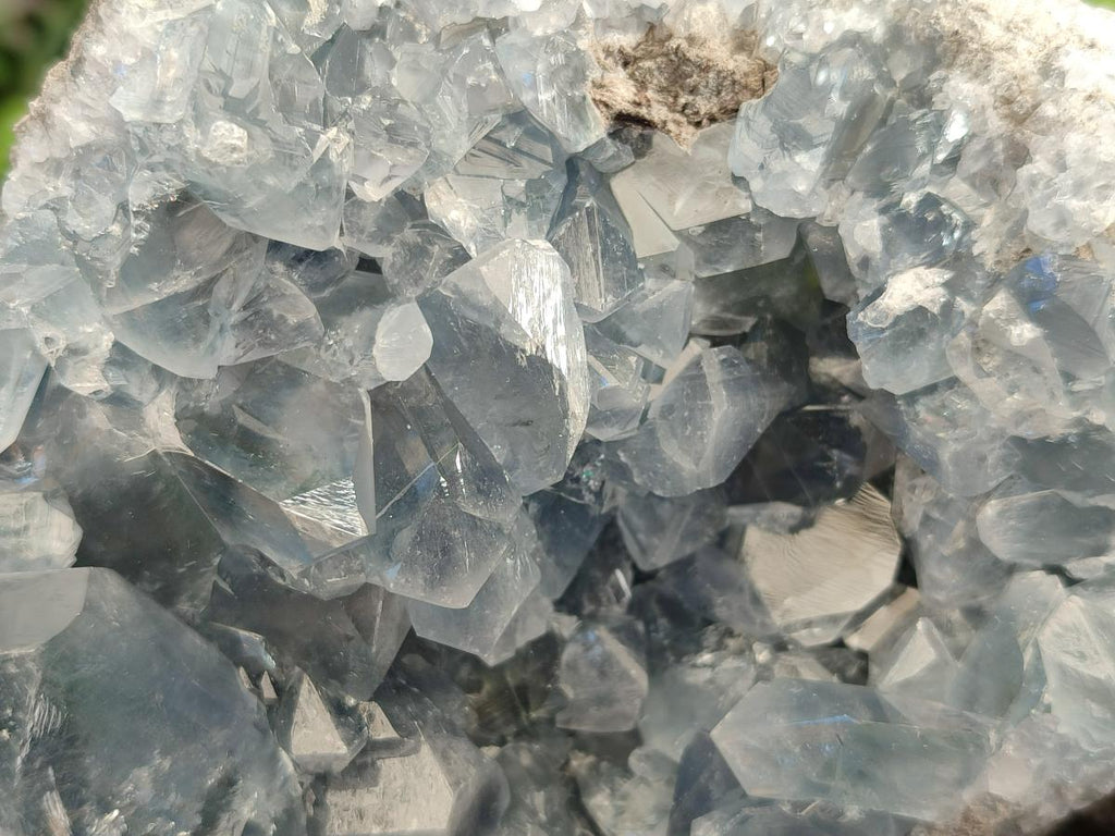 Natural Cabinet Size Blue Celestite Specimens x 2 From Sakoany, Madagascar - Toprock Gemstones and Minerals 