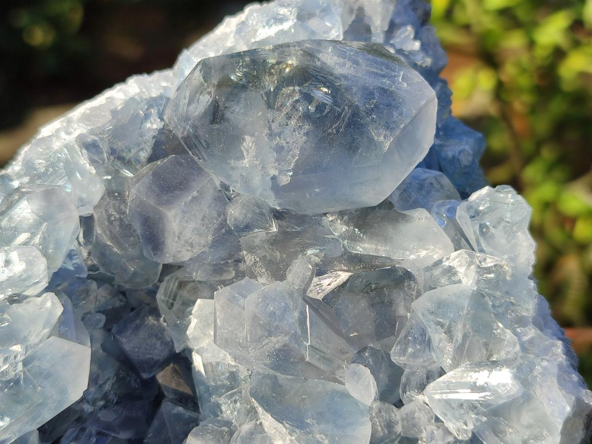 Natural Cabinet Size Blue Celestite Specimens x 2 From Sakoany, Madagascar - Toprock Gemstones and Minerals 