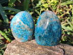 Polished Blue Apatite Standing Display Pieces x 6 From Betroka, Madagascar - Toprock Gemstones and Minerals 