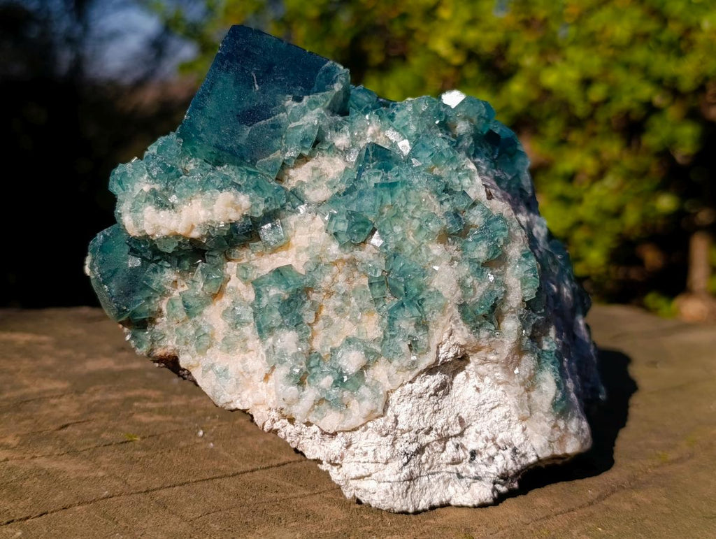 Natural Large Green Cubic Fluorite Specimen x 1 From Mandrosonoro, Madagascar - Toprock Gemstones and Minerals 