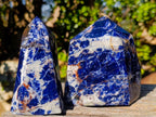 Polished Sodalite Display Crystals x 3 From Kunene River, Namibia - Toprock Gemstones and Minerals 