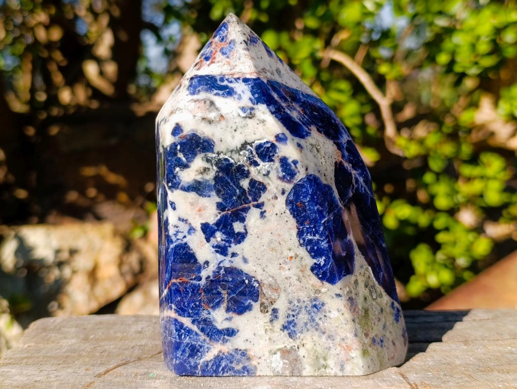 Polished Sodalite Display Crystals x 3 From Kunene River, Namibia - Toprock Gemstones and Minerals 