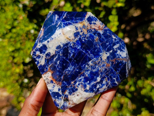 Polished Sodalite Display Crystals x 3 From Kunene River, Namibia - Toprock Gemstones and Minerals 
