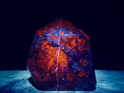 Polished Sodalite Display Crystals x 3 From Kunene River, Namibia - Toprock Gemstones and Minerals 