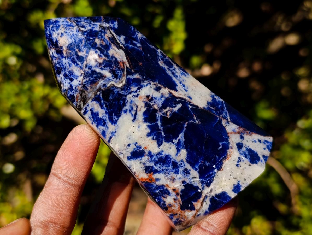 Polished Sodalite Display Crystals x 3 From Kunene River, Namibia - Toprock Gemstones and Minerals 