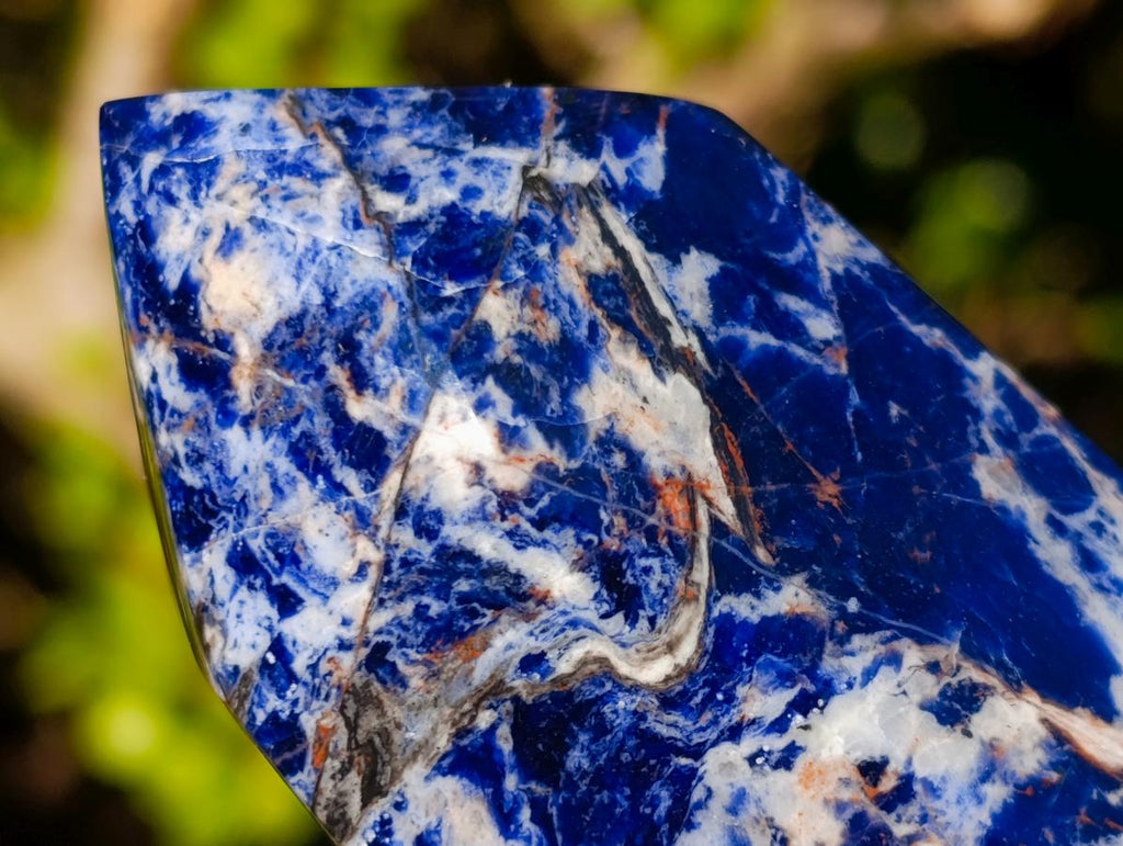 Polished Sodalite Display Crystals x 3 From Kunene River, Namibia - Toprock Gemstones and Minerals 