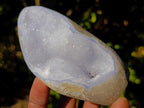 Polished Blue Lace Agate Standing Display Pieces x 6 From Nsanje, Malawi - Toprock Gemstones and Minerals 