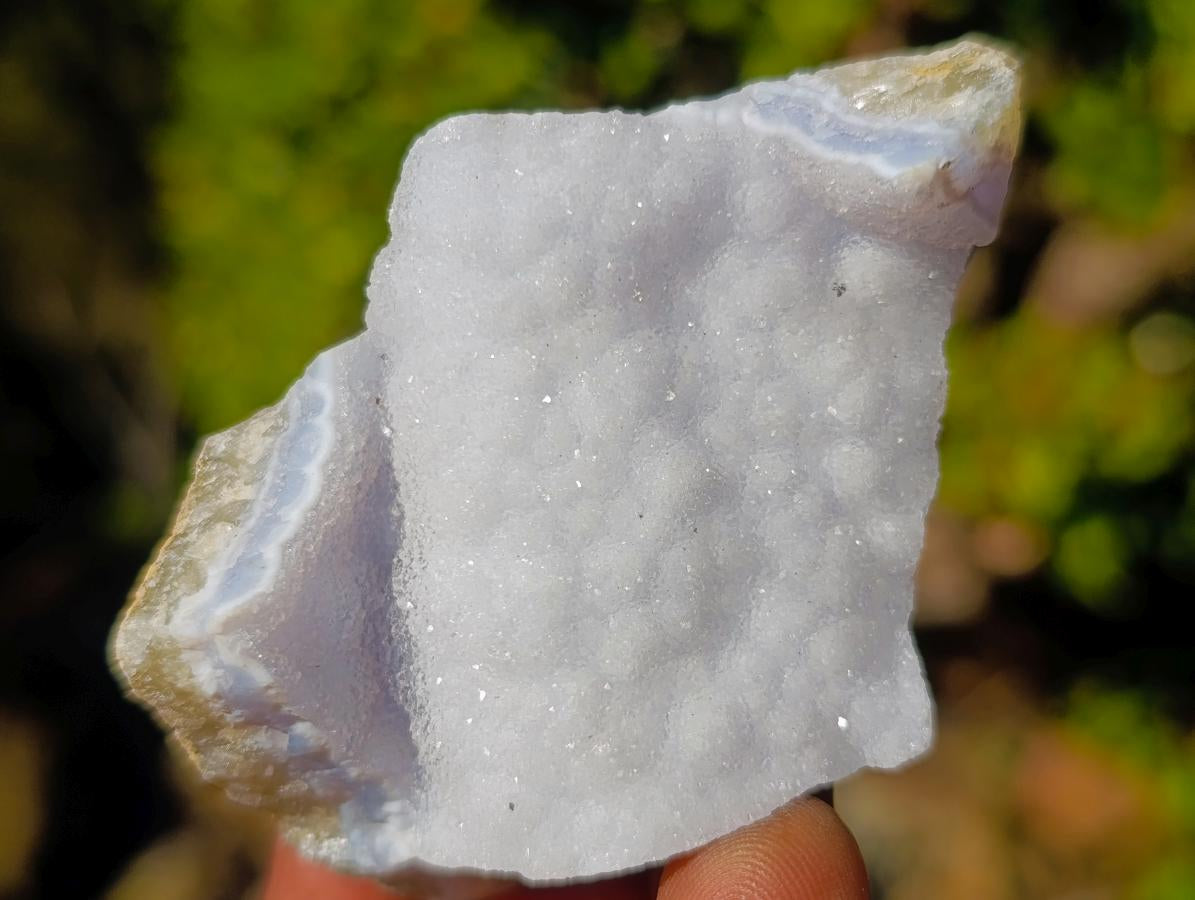 Natural Small Blue Lace Agate Specimens x 24 From Nsanje, Malawi - Toprock Gemstones and Minerals 