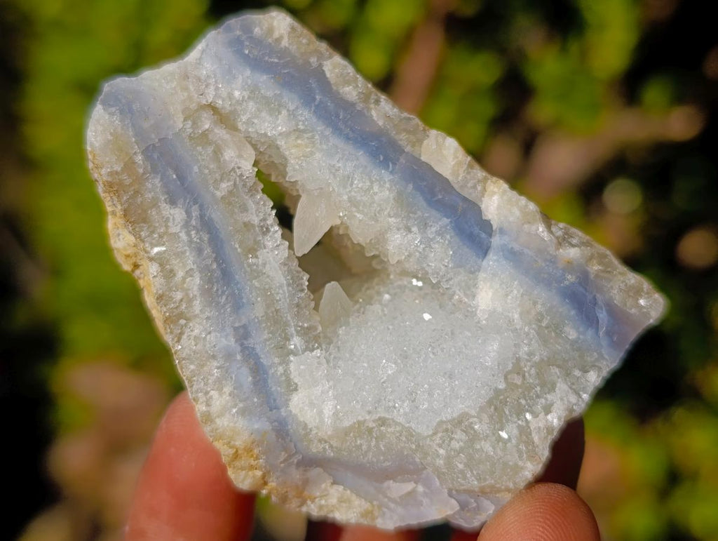 Natural Small Blue Lace Agate Specimens x 24 From Nsanje, Malawi - Toprock Gemstones and Minerals 