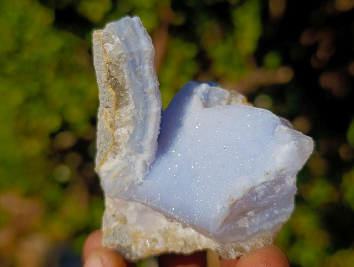 Natural Small Blue Lace Agate Specimens x 24 From Nsanje, Malawi - Toprock Gemstones and Minerals 