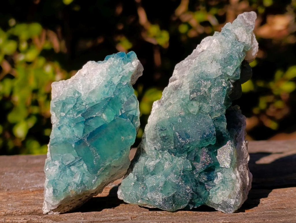 Natural Green Cubic Fluorite Specimens x 16 From Mandrosonoro, Madagascar - Toprock Gemstones and Minerals 
