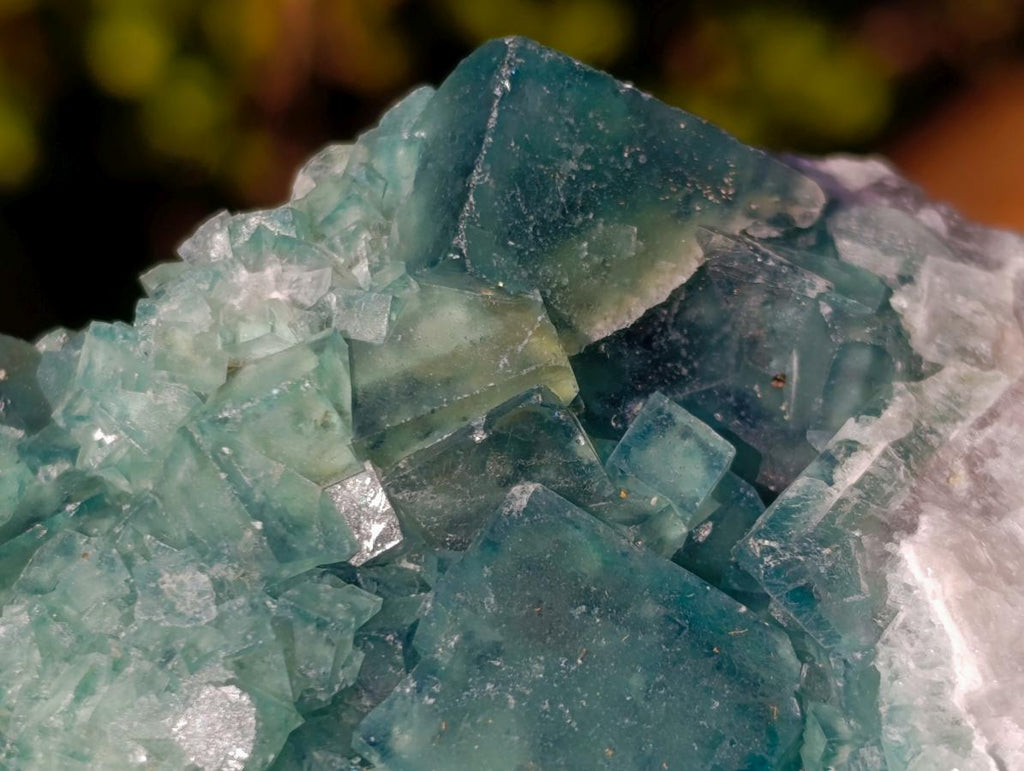Natural Green Cubic Fluorite Specimens x 16 From Mandrosonoro, Madagascar - Toprock Gemstones and Minerals 