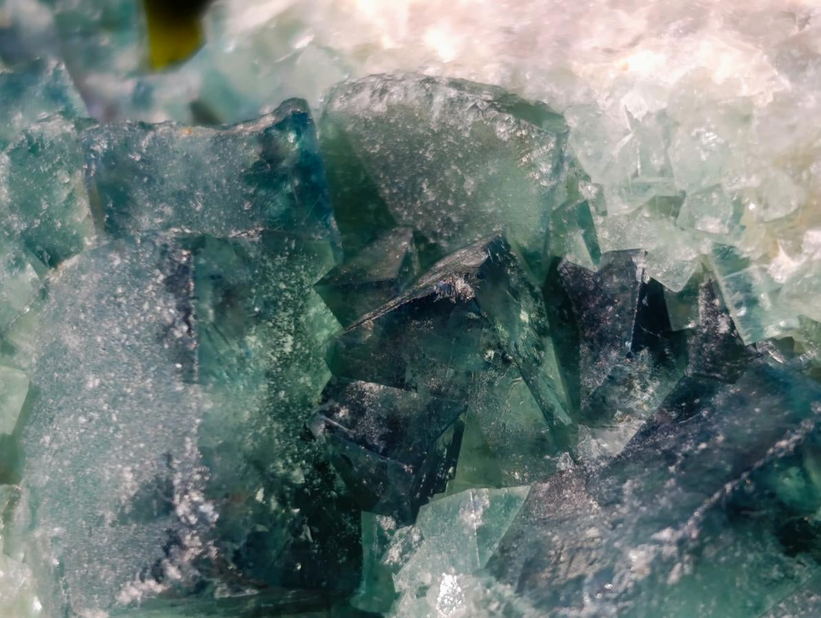 Natural Green Cubic Fluorite Specimens x 16 From Mandrosonoro, Madagascar - Toprock Gemstones and Minerals 