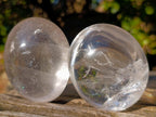 Polished Clear Quartz Palm Stones x 12 From Madagascar - Toprock Gemstones and Minerals 