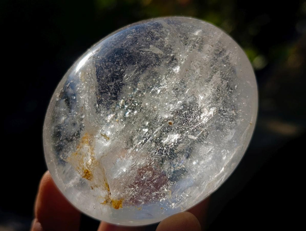 Polished Clear Quartz Palm Stones x 12 From Madagascar - Toprock Gemstones and Minerals 
