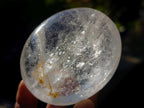 Polished Clear Quartz Palm Stones x 12 From Madagascar - Toprock Gemstones and Minerals 
