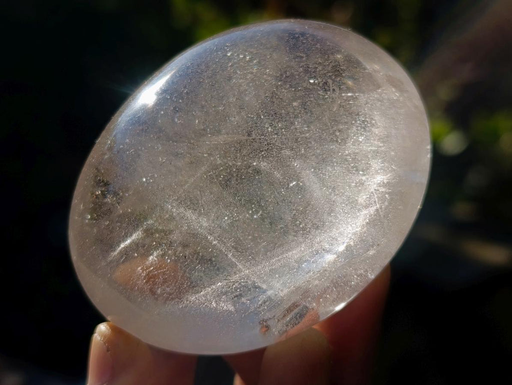 Polished Clear Quartz Palm Stones x 12 From Madagascar - Toprock Gemstones and Minerals 
