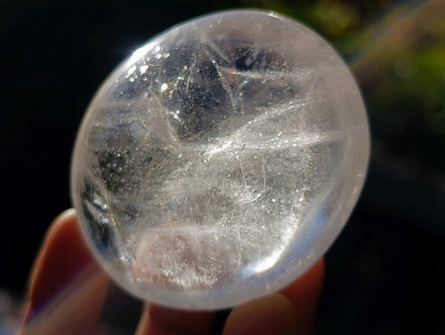Polished Clear Quartz Palm Stones x 12 From Madagascar - Toprock Gemstones and Minerals 