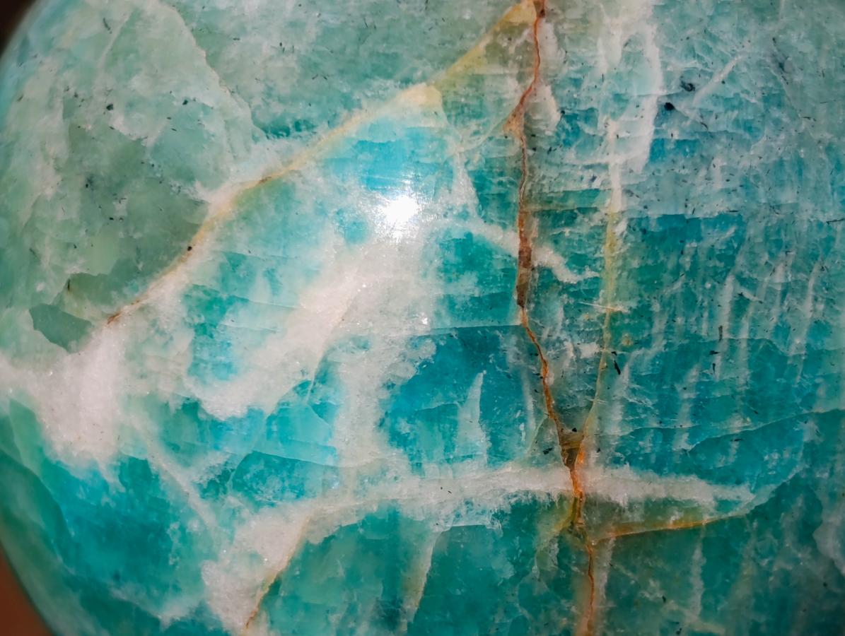 Polished Amazonite Spheres x 2 From Madagascar - Toprock Gemstones and Minerals 