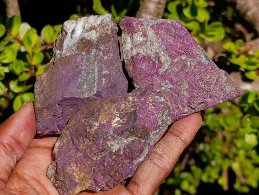 Natural Metallic Cobbed Purpurite Specimens x 12 From Erongo, Namibia - Toprock Gemstones and Minerals 