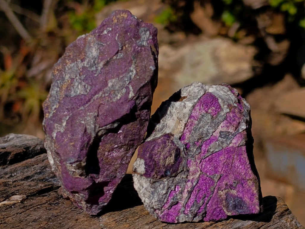 Natural Metallic Cobbed Purpurite Specimens x 12 From Erongo, Namibia - Toprock Gemstones and Minerals 